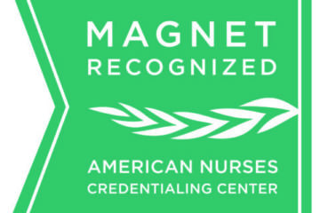 Official green flag Magnet logo from the American Nurses Credentialing Center