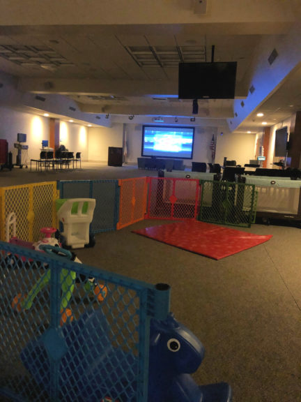 CHOC's conference center is transformed into an on-campus daycare center