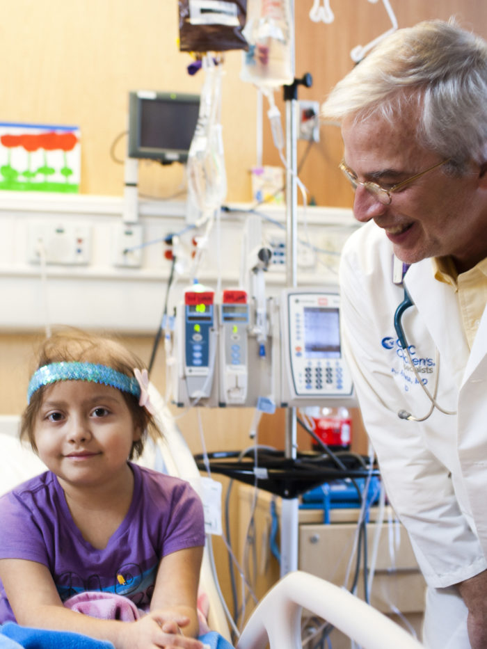 Doctor with young patient