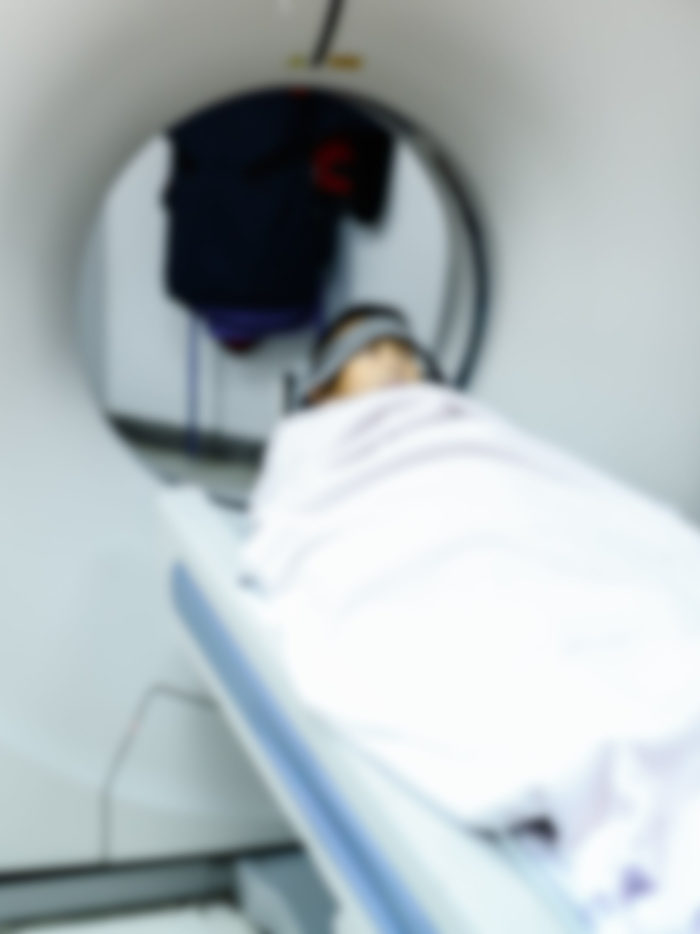 child entering MRI machine