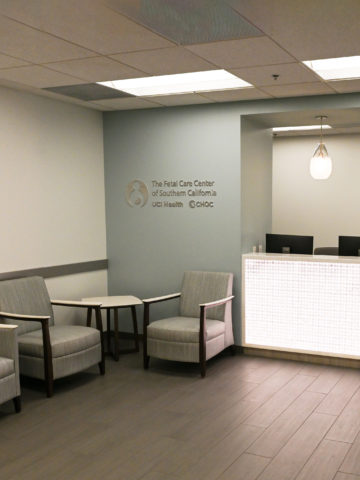 Lobby at the Fetal Care Center of Southern California