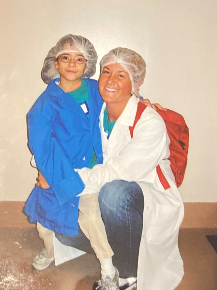 Helen and CHOC employee during her time at CHOC's Intensive inpatient Feeding Program 