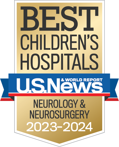 2023 US News and World Report Best Children's Hospital Badge