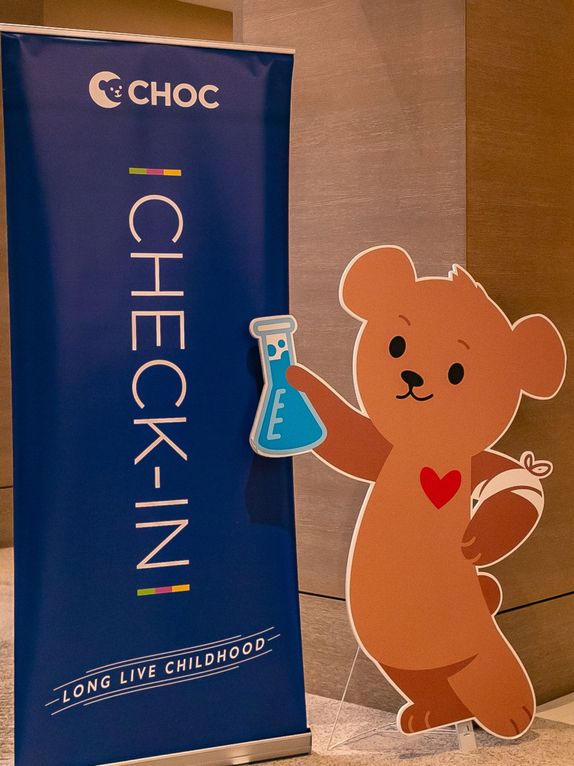 Research meeting poster with Choco image