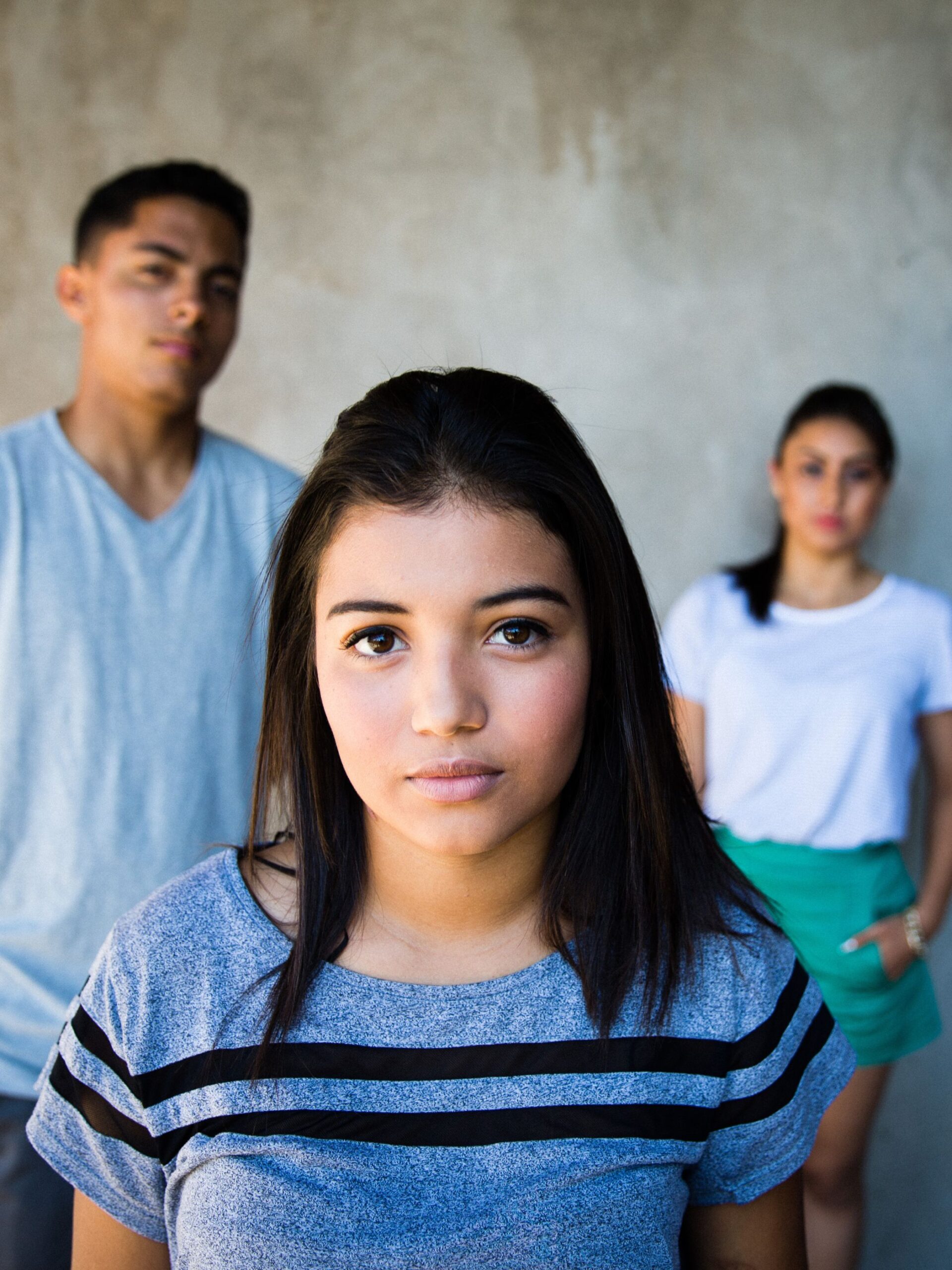 Kids looking depressed