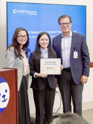 First clinical research coordinator interns graduate from novel pediatric hospital program